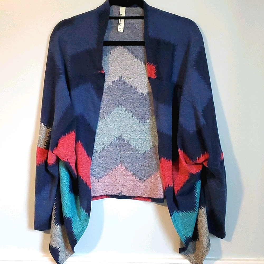 Tribal drap cardigan